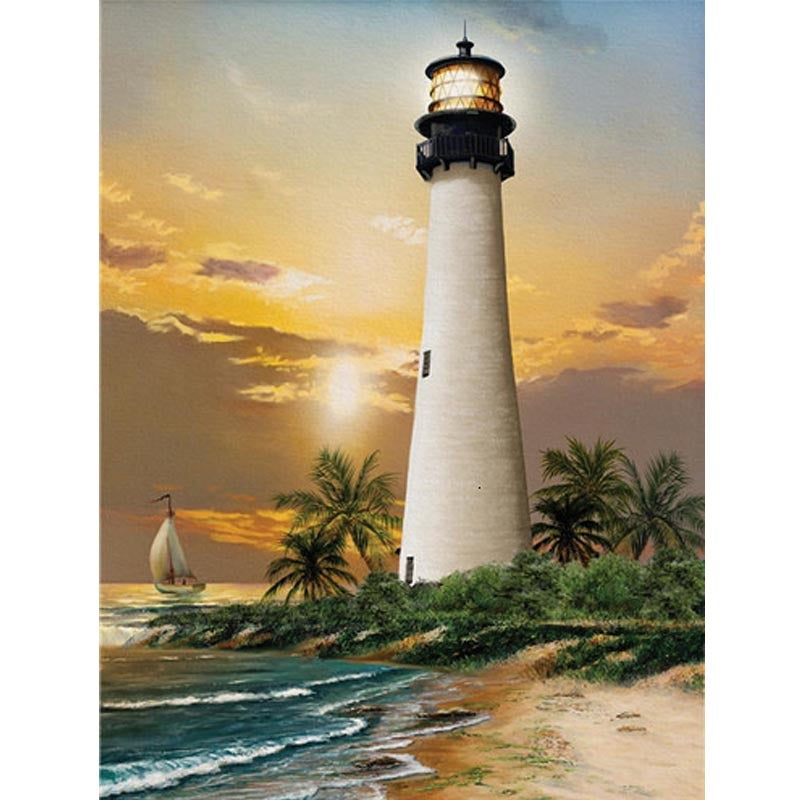 HKM-760211 Frameless Handmade 5D Diamond Painting for Living Room and Bedroom - Multiple Sizes Available