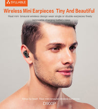 HKM-760275 Wireless Mini Stealth In-Ear Bluetooth 5.0 Sports Headphones with Power Display and Voice Control