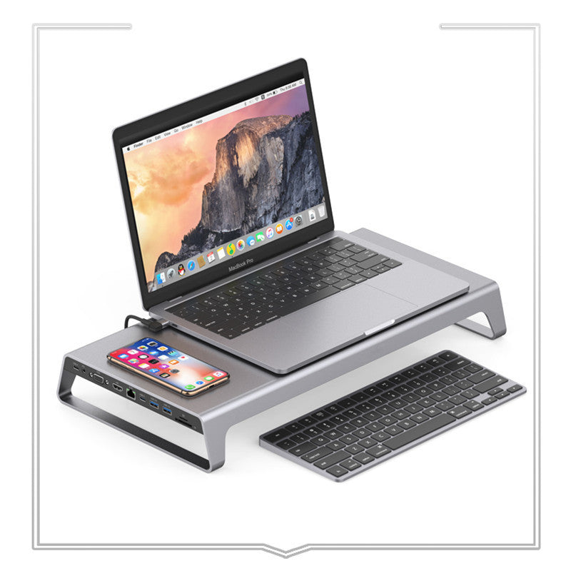 HKM-760403 11-in-1 Type-C Wireless Docking Station with 4K HDMI, VGA, PD Charging, and Gigabit Ethernet Ports
