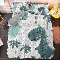 HKM-760531 Children's Cartoon Printed Three-Piece Bedding Set in Multiple Sizes for Cozy Bedrooms