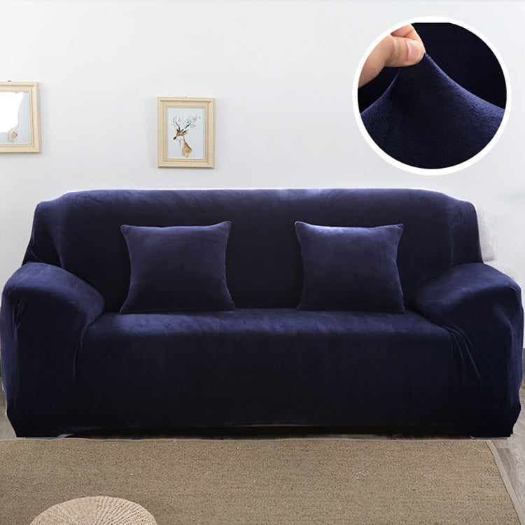 HKM-760595 Elastic Non-Slip Plush Sofa Cover in Various Colors