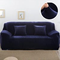 HKM-760595 Elastic Non-Slip Plush Sofa Cover in Various Colors