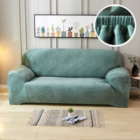 HKM-760595 Elastic Non-Slip Plush Sofa Cover in Various Colors