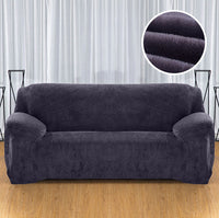 HKM-760595 Elastic Non-Slip Plush Sofa Cover in Various Colors