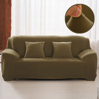 HKM-760595 Elastic Non-Slip Plush Sofa Cover in Various Colors