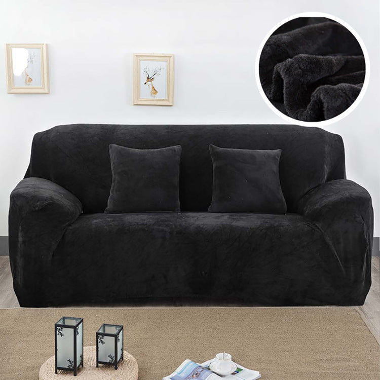 HKM-760595 Elastic Non-Slip Plush Sofa Cover in Various Colors