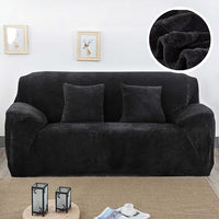 HKM-760595 Elastic Non-Slip Plush Sofa Cover in Various Colors