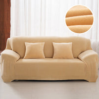 HKM-760595 Elastic Non-Slip Plush Sofa Cover in Various Colors