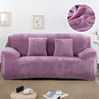 HKM-760595 Elastic Non-Slip Plush Sofa Cover in Various Colors