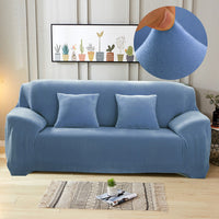 HKM-760595 Elastic Non-Slip Plush Sofa Cover in Various Colors