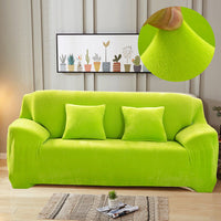 HKM-760595 Elastic Non-Slip Plush Sofa Cover in Various Colors