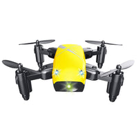 HKM-760723 Micro Foldable RC Drone with 3D Steering Wheel Remote and WiFi Camera Control for Kids