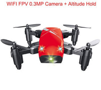 HKM-760723 Micro Foldable RC Drone with 3D Steering Wheel Remote and WiFi Camera Control for Kids