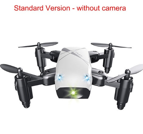 HKM-760723 Micro Foldable RC Drone with 3D Steering Wheel Remote and WiFi Camera Control for Kids