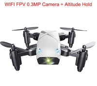 HKM-760723 Micro Foldable RC Drone with 3D Steering Wheel Remote and WiFi Camera Control for Kids