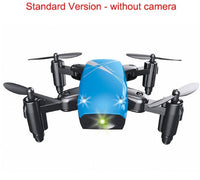 HKM-760723 Micro Foldable RC Drone with 3D Steering Wheel Remote and WiFi Camera Control for Kids