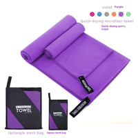 HKM-760787 Ultra-Absorbent Double-Sided Velvet Quick-Drying Sports Towel with Multiple Pocket Options