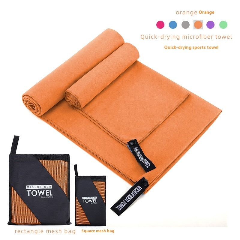 HKM-760787 Ultra-Absorbent Double-Sided Velvet Quick-Drying Sports Towel with Multiple Pocket Options