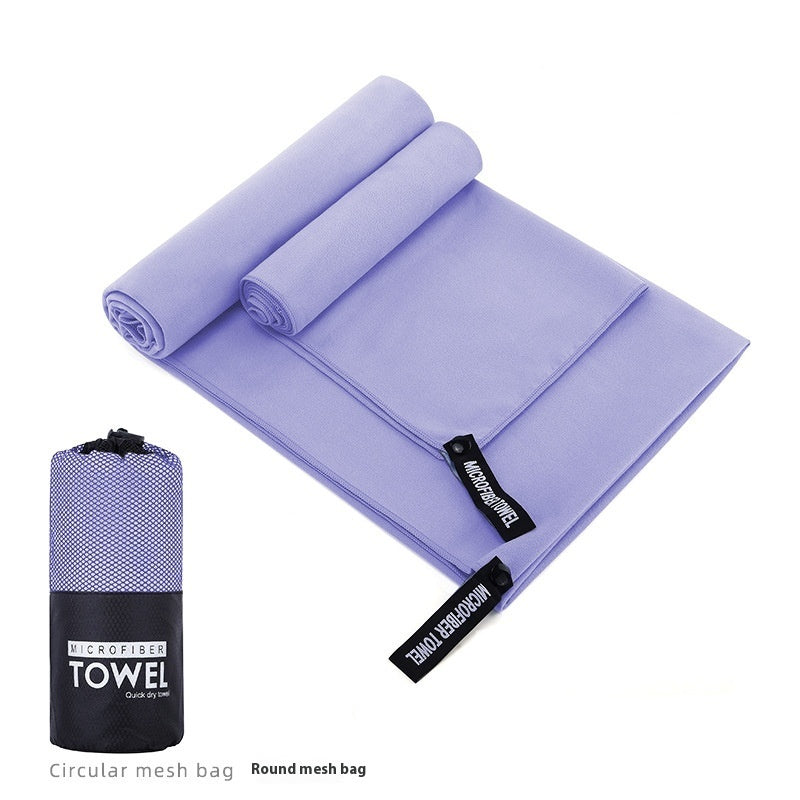 HKM-760787 Ultra-Absorbent Double-Sided Velvet Quick-Drying Sports Towel with Multiple Pocket Options