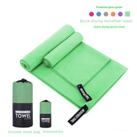 HKM-760787 Ultra-Absorbent Double-Sided Velvet Quick-Drying Sports Towel with Multiple Pocket Options