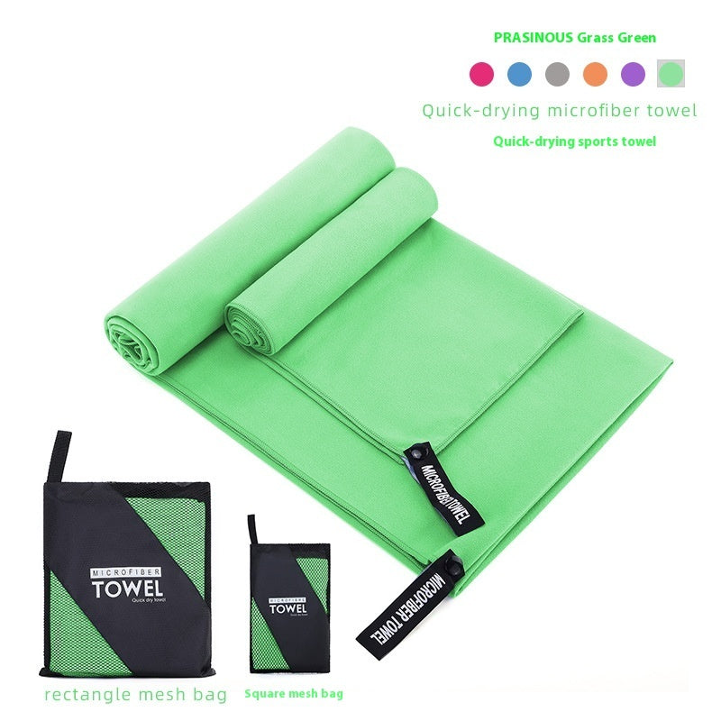 HKM-760787 Ultra-Absorbent Double-Sided Velvet Quick-Drying Sports Towel with Multiple Pocket Options