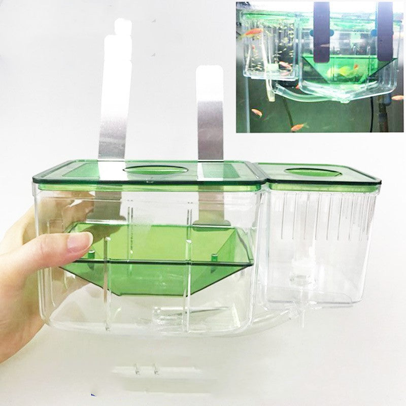 HKM-761043 Double Layer Floating Isolation Box for Guppies and Betta Fish with Feeding Access