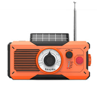 HKM-761107 Emergency Hand Radio with Flashlight and Reading Light – USB Rechargeable, Portable, Multifunctional, ABS Material, Compact Design
