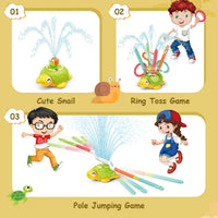 HKM-761171 3-in-1 Plastic Turtle Water Sprinkler for Kids - Splash Water Toys for Summer Fun