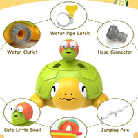 HKM-761171 3-in-1 Plastic Turtle Water Sprinkler for Kids - Splash Water Toys for Summer Fun