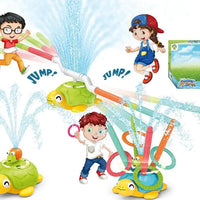 HKM-761171 3-in-1 Plastic Turtle Water Sprinkler for Kids - Splash Water Toys for Summer Fun