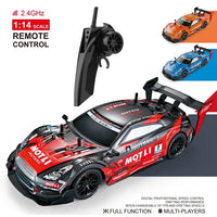HKM-761363 1/14 Scale Remote Control Drift Car - High Speed 20km/h Electric Racer with LED Lights for Kids