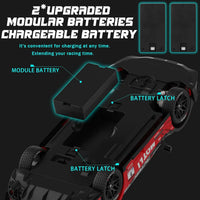 HKM-761363 1/14 Scale Remote Control Drift Car - High Speed 20km/h Electric Racer with LED Lights for Kids