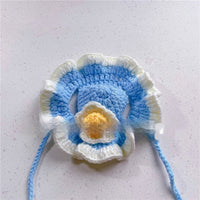 HKM-761363 Knitted Pet Headdresses - Fun Frog, Pig, Tiger, Floral & More Designs
