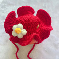 HKM-761363 Knitted Pet Headdresses - Fun Frog, Pig, Tiger, Floral & More Designs