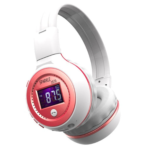 HKM-761427 Bluetooth Headset with Microphone and FM Radio, Wired/Wireless Compatibility, 8 Hour Battery Life, Lightweight Design