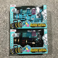HKM-761619 Automatic Bubble Gatling Blower with Lights and Music for Outdoor Fun
