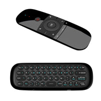 HKM-761875 Compact Wireless Keyboard, Mouse, and Remote Control Set - Portable 57 Keys with USB Rechargeable Battery