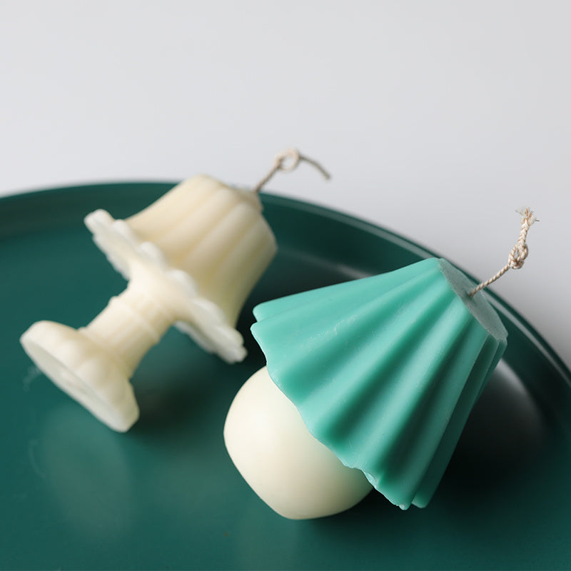 HKM-762067 Elegant Handmade Silica Gel Candle Mold and Lamp Stand Decor
