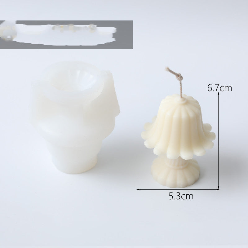 HKM-762067 Elegant Handmade Silica Gel Candle Mold and Lamp Stand Decor