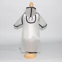 HKM-762131 Waterproof Raincoat for Small and Medium-Sized Dogs in Clear White and Black Options