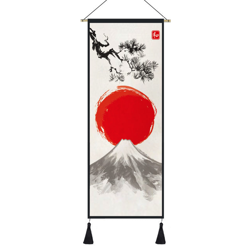 KTX-762195 Japanese Style Festive Wall Tapestry for Living Room and Porch Decoration