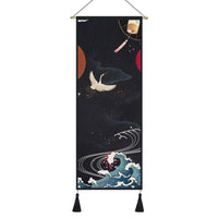 HKM-762195 Japanese Style Festive Wall Tapestry for Living Room and Porch Decoration