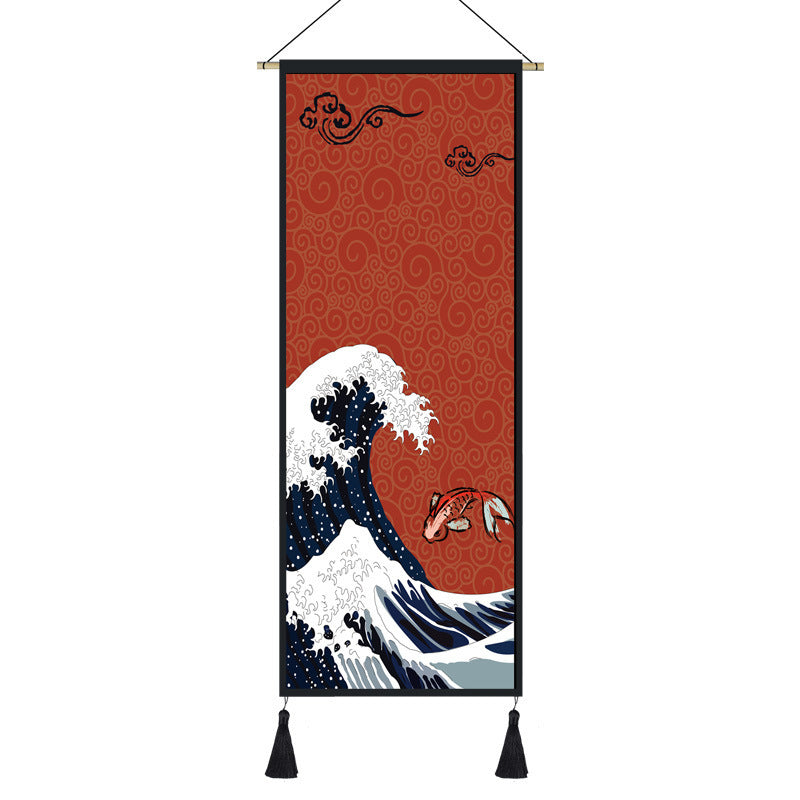 KTX-762195 Japanese Style Festive Wall Tapestry for Living Room and Porch Decoration