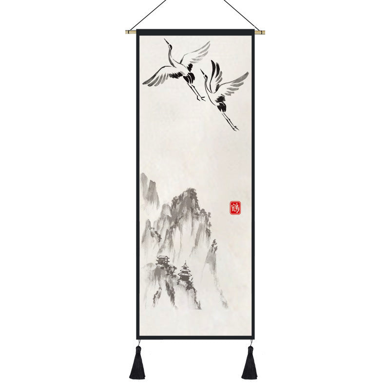 KTX-762195 Japanese Style Festive Wall Tapestry for Living Room and Porch Decoration