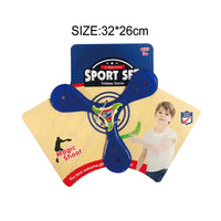 HKM-762323 Kids Outdoor Plastic Boomerang Flying Disc Toy for Ages 2-13