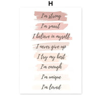 HKM-762451 Ballet Alphanumeric Children's Room Canvas Art - 13x18cm, 15x20cm, 21x30cm Options
