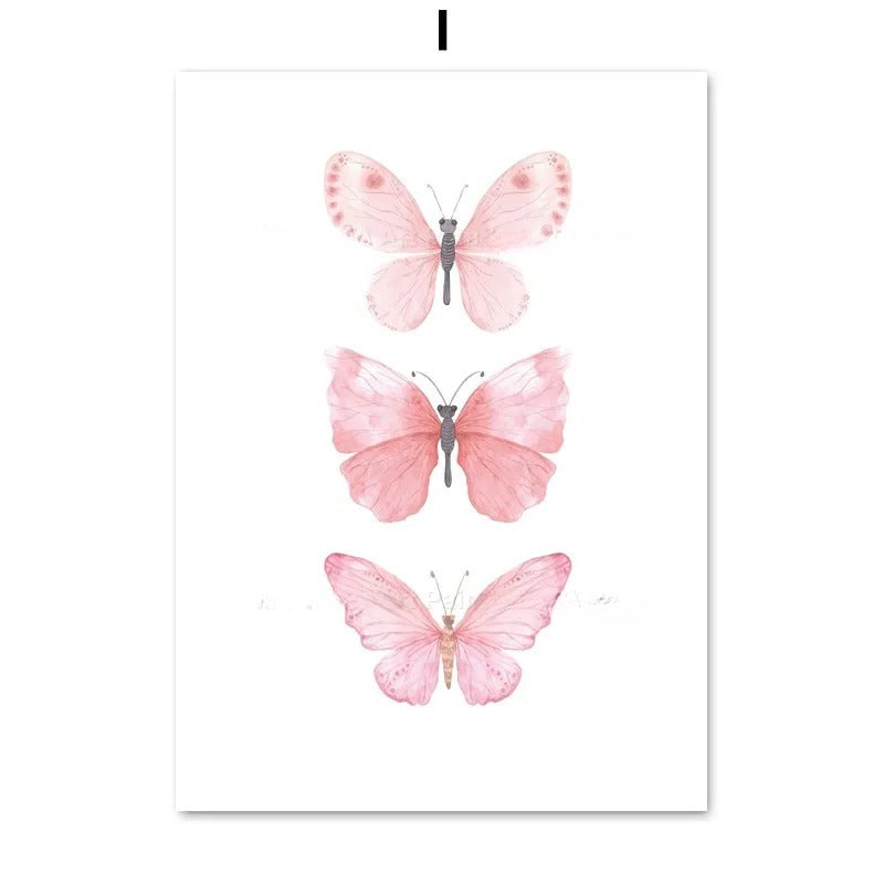 HKM-762451 Ballet Alphanumeric Children's Room Canvas Art - 13x18cm, 15x20cm, 21x30cm Options