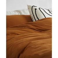 HKM-762515 Caramel Knitted Cotton Bedding Set - Skin-Friendly, 4-Piece Nude Collection for Various Bed Sizes