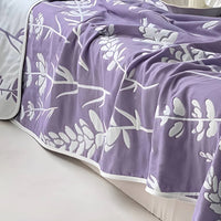 HKM-762515 Lightweight Six-Layer Gauze Summer Quilt - Soft Embroidered Blanket in Multiple Sizes