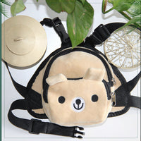 HKM-762707 Adjustable Cartoon Pet Backpack Harness for Outdoor Travel with Snack Bag